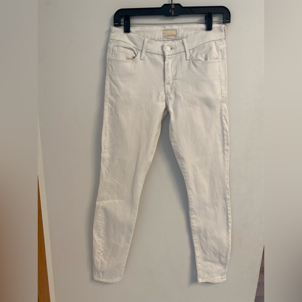 MOTHER - Looker Skinny White Jeans